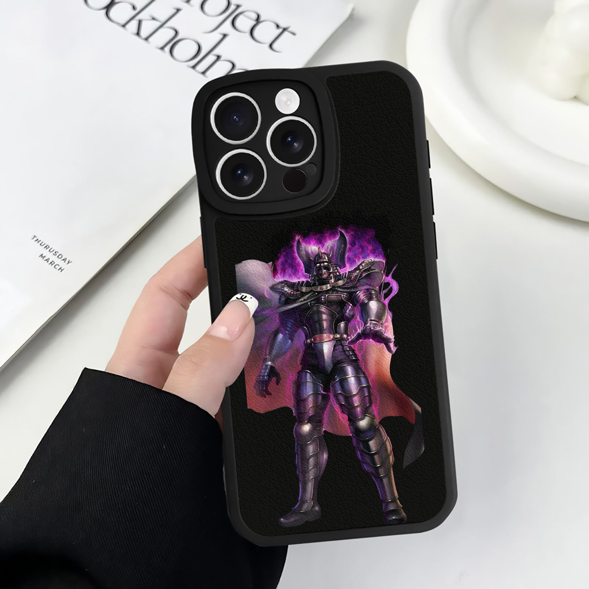 （画像用） 北斗の拳 Fist of the North Star 【iPhone 16シリーズ対応】シリコンスマホケース（レザー調） 材質：シリコン
